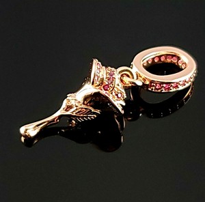 Pandora 2021 día de San Valentín Regalo encanto colgante de oro rosa Flor |  eBay