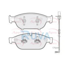 Fits Audi A6 A7 Allroad 3.0 TDi Ruva Front Brake Pads Set 4G0698151B