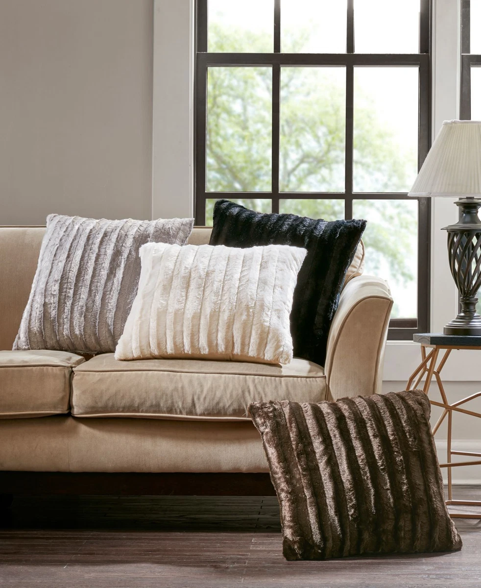 Madison park faux fur pillow sales