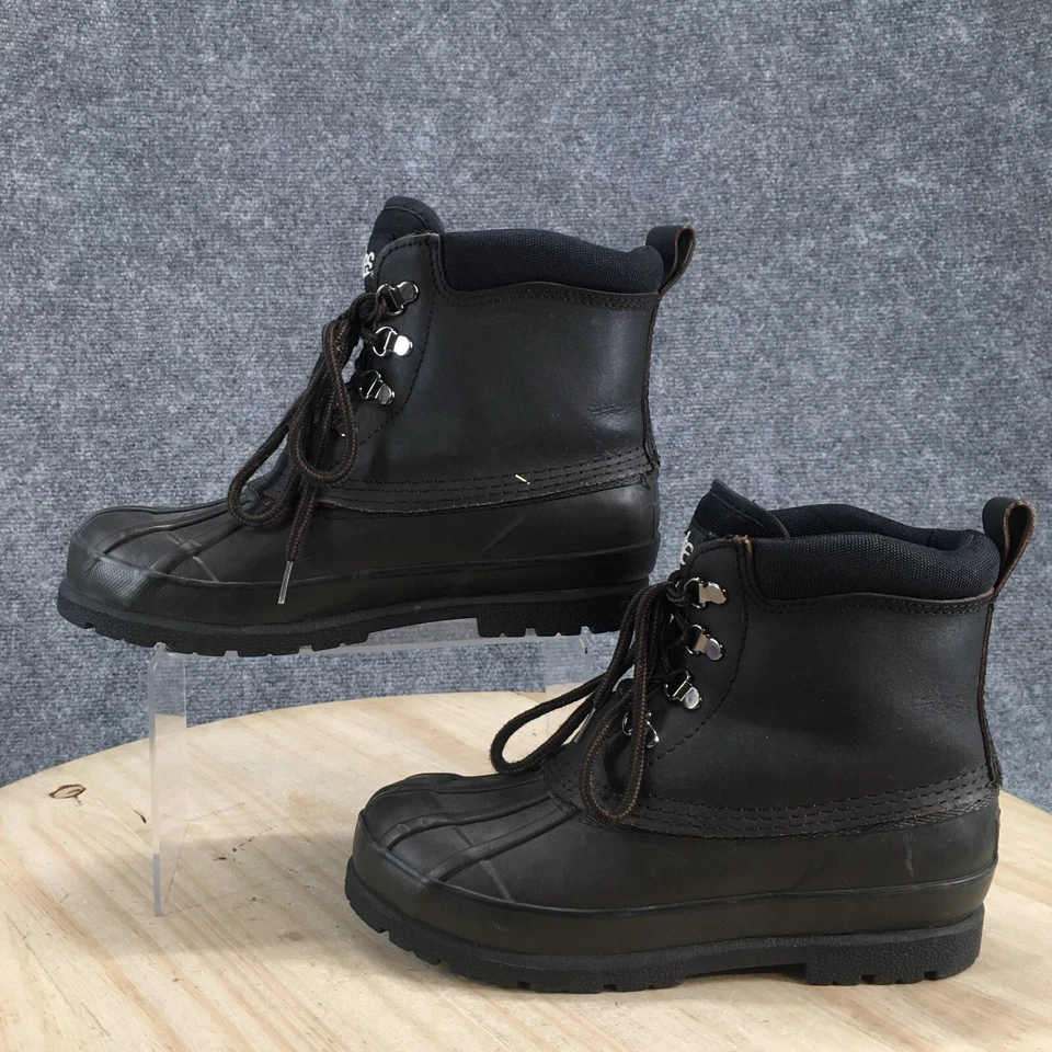 Totes Boots Womens 5 M Dakotah Thermolite Steel Shank Duck Winter Snow Black - Image 2 of 4