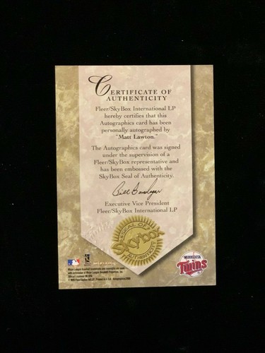 Baseball autografato SkyBox 2000 autografato firmato scegli la tua carta - Foto 12 di 12