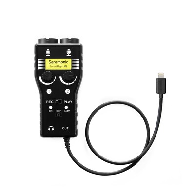 Saramonic SMARTRIG+DI 2-CH AUDIO INTERFACE XLR, 1/4'' 1/8  INPUTS Lightning Out