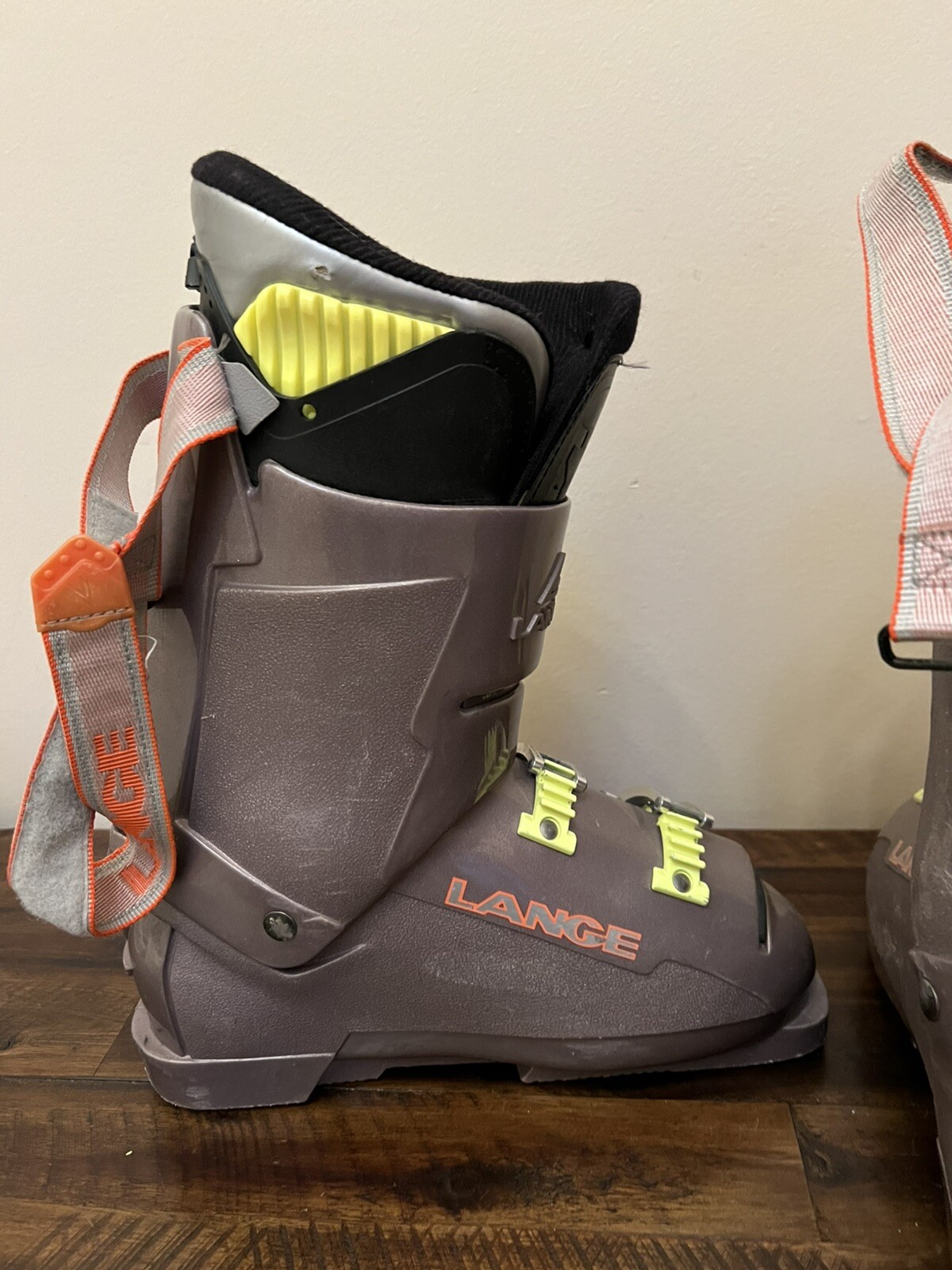 SALOMON STIVALI DA SCI LANGE XR9 GRIGIO NEON 305 mm misura 8 uomo regolabili Italia