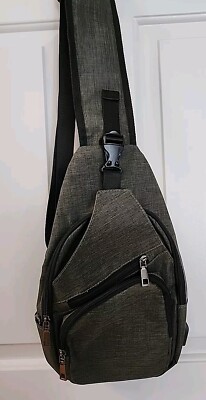 Nupouch Anti-Theft Daypack Crossbody Sling Backpack, USB Regular, Green