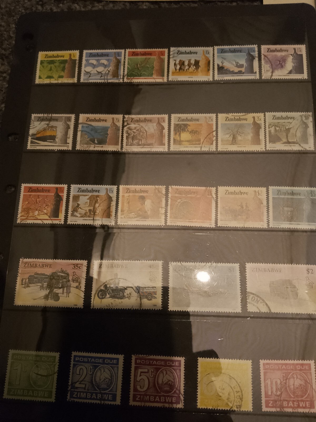 Old Album /Stock Pages Unchecked World Stamps 12 Pages Good Gibraltar