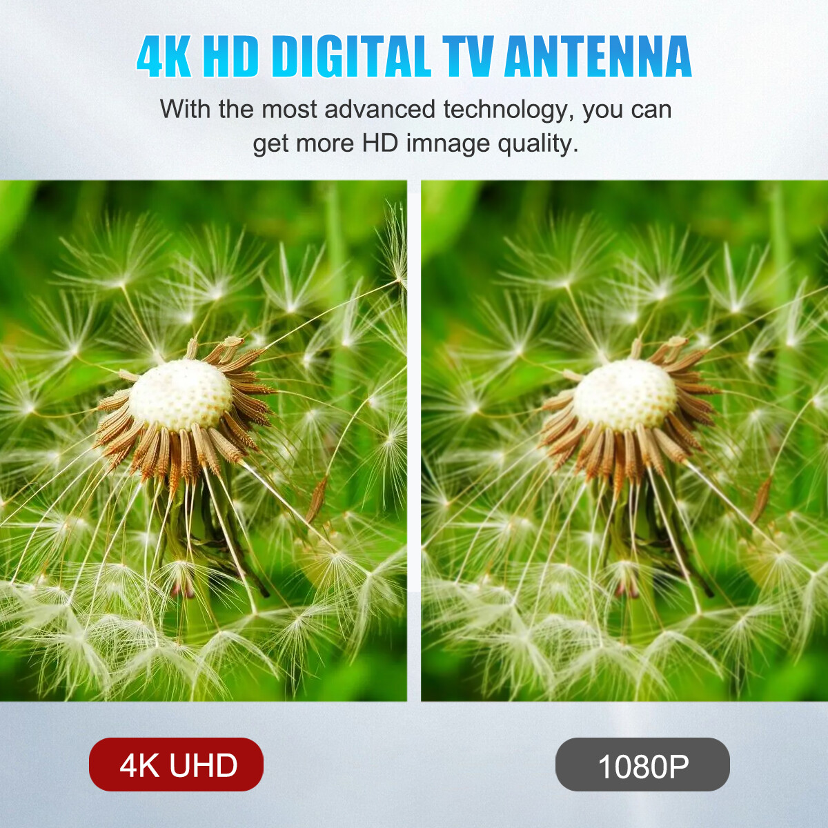 Digital TV Antenna HDTV Amplified 5600 Miles 4K 1080P Waterproof
