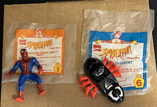 1994 MARVEL SPIDER-MAN MCDONALDS HAPPY MEAL TOY LOT SPIDER-MAN VENOM TRANSPORT