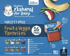 Gerber Fruit  Veggie Variety Pack