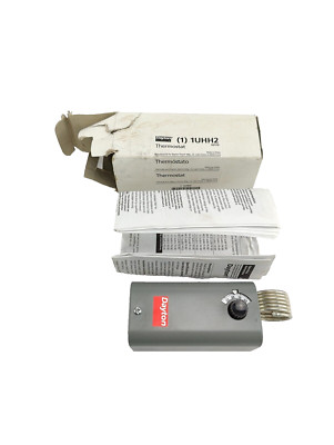 Dayton 1Uhh2 Line Volt Mechanical Tstat, Heat/Cool, 30-110 Degrees F, 60 To