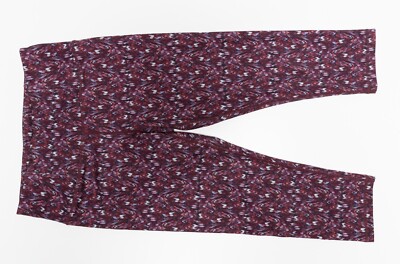 $68 Women's Manduka Multicolor Print Yoga Gym Leggings Pants Size Medium M