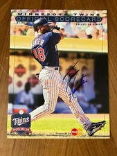 * TORII HUNTER * signed scorecard * MINNESOTA TWINS * 1