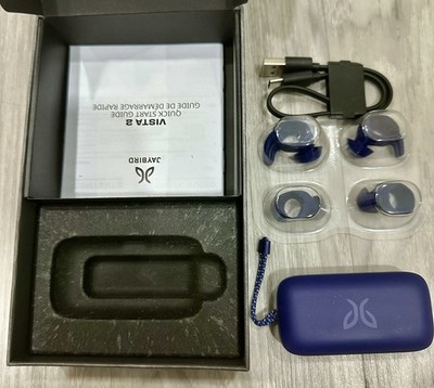Jaybird Vista 2 True Wireless ANC Bluetooth Sport Earbuds Blue Complete Open Box