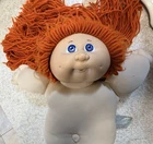 Cabbage Patch Kids Soft Body Baby Doll Orange Yarn Hair Blue Eyes 1986 Vintage