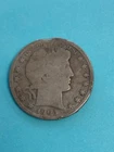 Scrap Silver 1905 Barber Half Dollar- Scrap Condition 12. 51 Grams 90% Silver