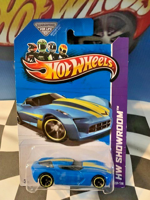Hot Wheels 2013 HW Showroom Corvette 60th 209 '09 Corvette Stingray Concept KMar
