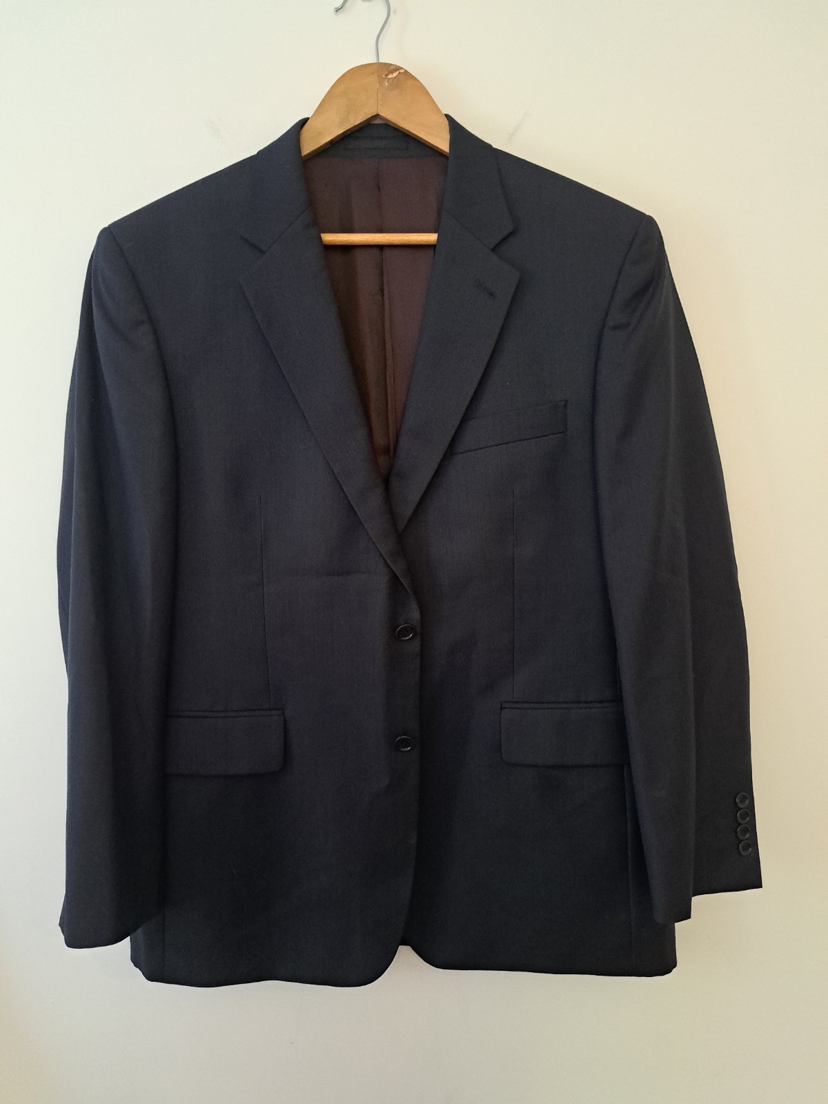Tuta Chester Barrie blu navy UK 42 corta Savile fila lana 2 pezzi London Sexton.