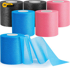 6 Pack Multicolor Pre Wrap for Hair Soccer Athletic Tape Headbands