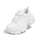 LUCKY STEP Chunky Sneakers for Women Fashion Platform White US 6