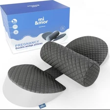 Pregnancy Wedge Pillow : Memory Foam Pillow for Side Sleeper