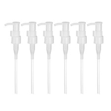 6 Pcs Soap Dispenser Pump Heads Clip-on Pumphead for Standard 20/410, White