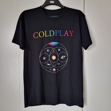 Coldplay Music of The Spheres Tour T-Shirt 2024 Black merchandise size M