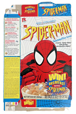 1997 Marvel Comics Spider-Man Cereal Box