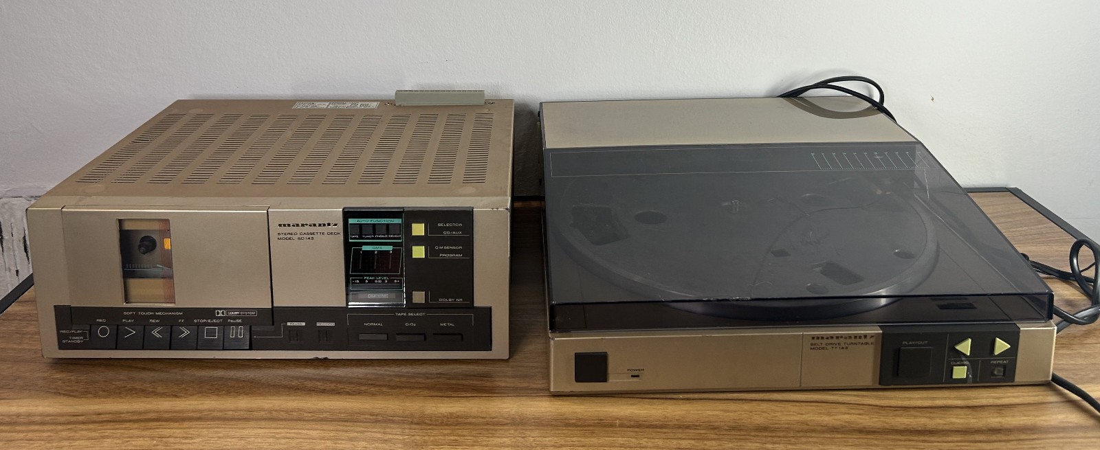 Lotto Marantz Serie 143 Vintage – Giradischi TT 143 + Cassette Deck SD 143