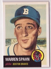 2011 Topps 60 Years of Topps Warren Spahn #60YOT-61 1953 Topps