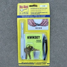Prime-Line E 2400 Re-Key A Lock Kit, Kwikset, 5-Pin Tumbler Sets w/Pre-cut Keys