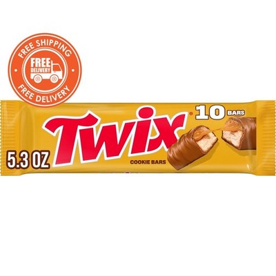 Twix Mini Caramel Chocolate Bars 10-Pack