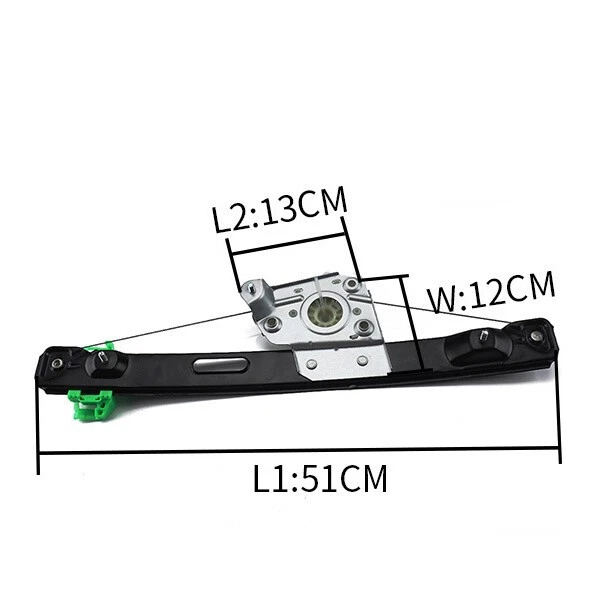 Rear Left Side Window Regulator w/o Motor For BMW 06-12 325i 328i 330i 335 4/5D - Image 2 of 3