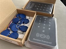 2 Door Access Control Keypad, Stand-Alone Password RFID Reader 20 Keyfobs