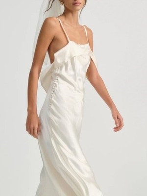 ivory colored maxi dress Azazie Ivory Pearl Sleeveless A-Line Evening Dress / Gown