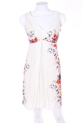 promod Kleid Damenkleid Blumen Print D 36 weiß