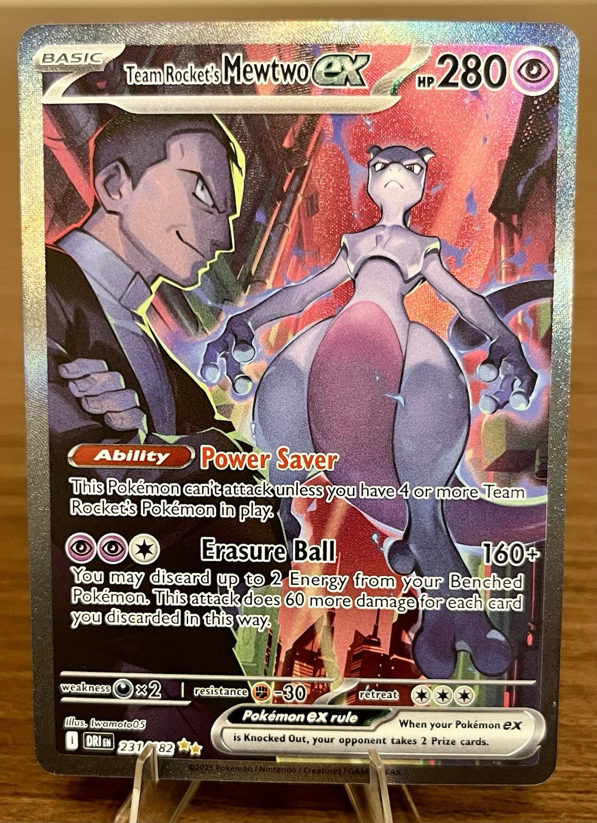 Team Rocket's Mewtwo ex 2025 Scarlet & Violet: Destined Rivals