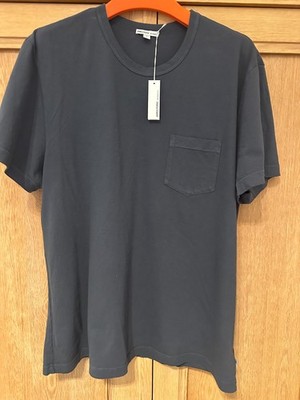 JAMES PERSE T -shirt blau petrol mit Brusttasche Gr. 5 NEU !!!