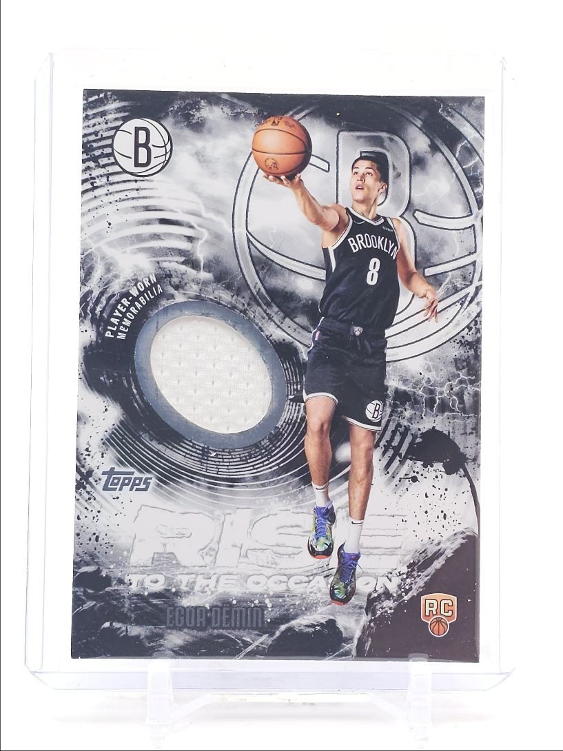 EGOR DEMIN 2025-26 TOPPS ROOKIE RISE TO THE OCCASION PATCH NETS RC Q2264