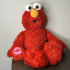 Fisher Price Sesame Street Many Kisses Elmo Plush 15" Talking Stuffed Toy 2007