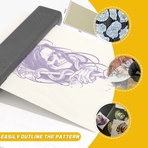 Narkysus 100 Sheets A4 Tattoo Stencil Paper, 4-Layer Thermal Tattoo Transfer ... image 8