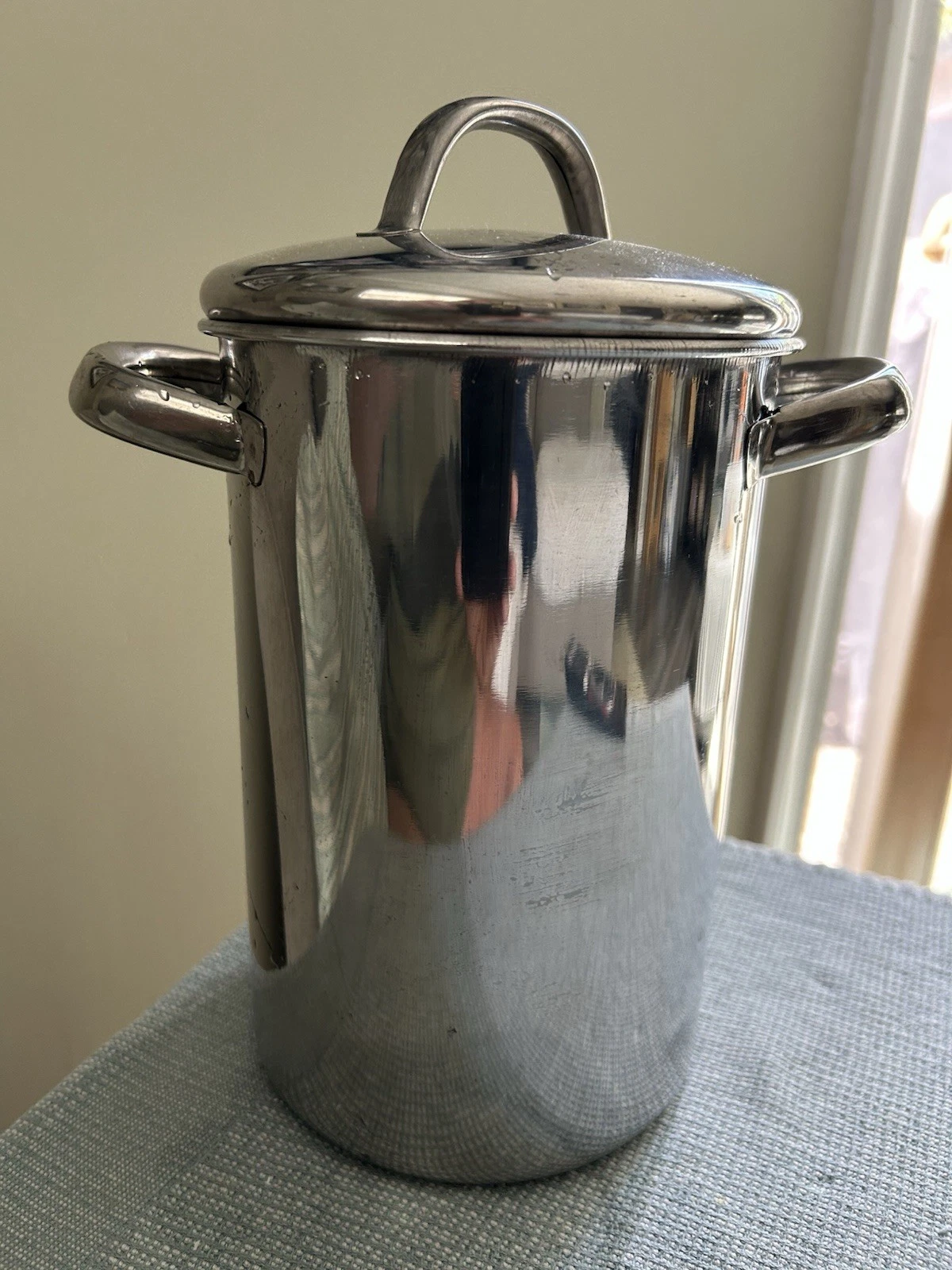 Asparagus Pot and Steamer, 3 Qt., Stainless Steel, Strainer, Lid, Two Handle
