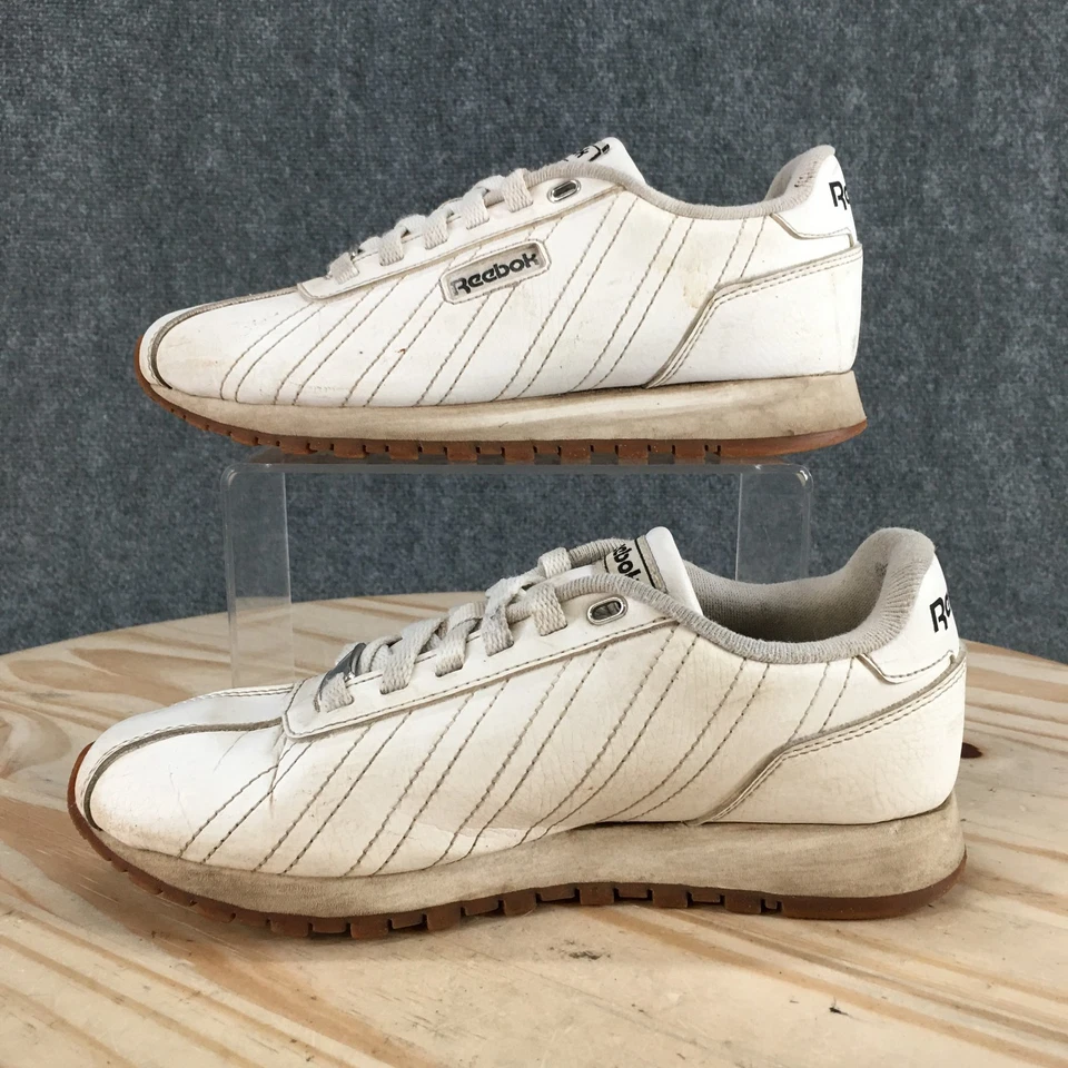 Reebok Shoes Womens 6 Xyro 2.0 Classic Sneakers White Leather Lace Up Low Top - Image 2 of 4