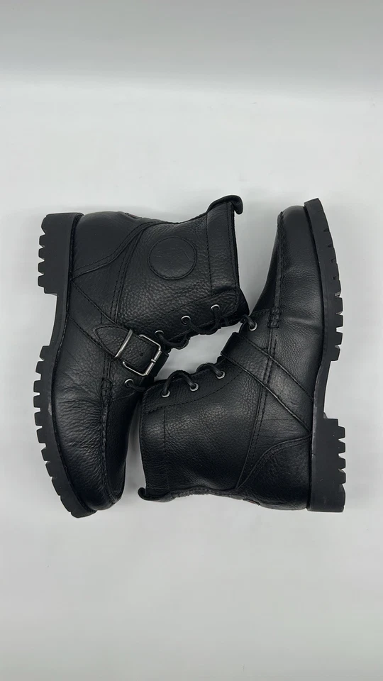Polo Ralph Lauren Redmond Ranger 11503 Botas de Cuero Caído Para Hombre Talla 8 D NUEVAS Foto 2 de 4
