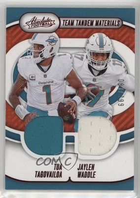 2024 Absolute Team Tandem Materials 91/199 Tua Tagovailoa Jaylen Waddle 1a39