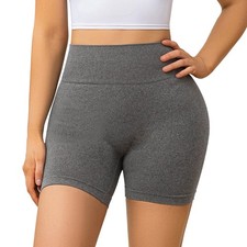Womens High Waist Yoga Shorts Butt Lift Scrunch Pants Booty Leggings Workout Gym