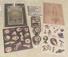 Cora Crea Crafts Box Outer Space Washi Tapes Stamps, Stickers, Paper Scapbooking