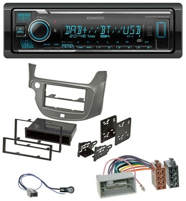 Kenwood Bluetooth MP3 DAB USB Autoradio für Honda Jazz (ab 2009) - silber - Bild 1 von 4