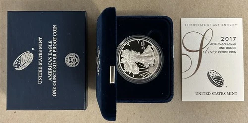 2017-W American Silver Eagle Proof — photo from the most recent tracked eBay sale