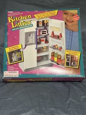 Vintage Kitchen Littles Deluxe Refrigerator By Tyco 115 Piece Lot