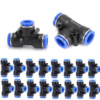 20er Set 12mm Pneumatische Schnellkupplungen - T-Luftschlauchkupplung