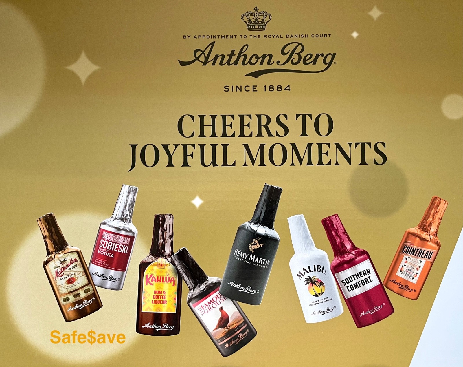 2-PACK Anthon Berg Dark Chocolate Liqueur Liquor  Bottles Total (2X64) 128 Pcs